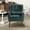 Blackish Green, variant on MIKIBAMA Blackish Green Chenille Tufted Side Wingback Accent Chair