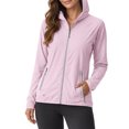 thumbnail image 3 of Women's Hoodie Full Zip Up 2026 Lightweight Breathable Open Front Jacket Cover Up for Summer Beach Outfits Drop Shoulder Outerwear Tops, 3 of 8