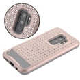 thumbnail image 4 of ASMYNA Full Star Hard Hybrid Plastic TPU Cover Case w/Diamond For Samsung Galaxy S9 Plus - Rose Gold/Gray, 4 of 5