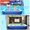 thumbnail image 5 of BN-LINK Inflatable Pool for Kids and Adults, 118" X 68" X 22" Oversized Thickened Family Swimming Pool for Toddlers, Outdoor, Garden, Backyard, Summer Water Party, 5 of 6