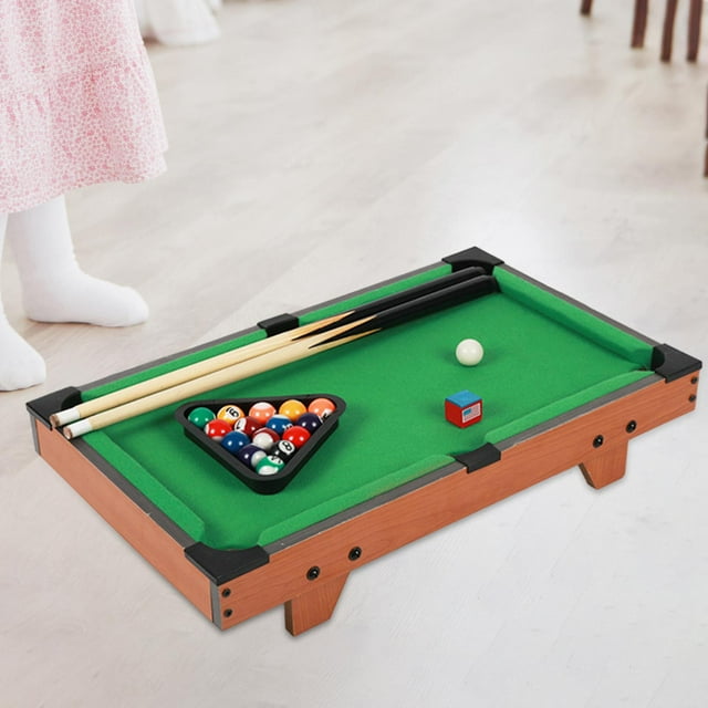 Colaxi Mini Pool Table Set for Kids Mini Billiards Table Entertainment Home Office Desktop Game Toy with Balls Chalk for Boys Adults