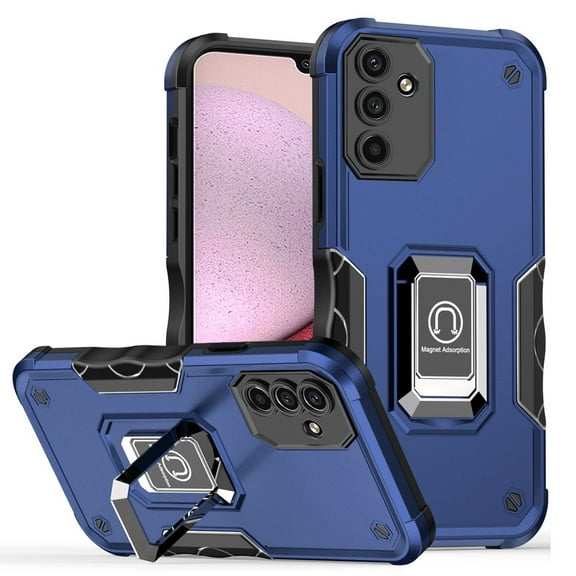 TJS for Samsung Galaxy A14 5G Phone Case, [Military Grade] Heavy Duty Magnetic Support Ring Kickstand Cover (Blue)