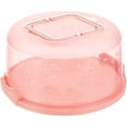 thumbnail image 2 of Plastic Round Cake Carrier with Lid and Handle Cake Keeper Holder Cake Stand Bread Dessert Container Cupcake Pie Saver Cake Transport Container Cake Supplies, 2 of 8