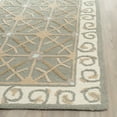thumbnail image 3 of Safavieh  Handmade Newport Igbale Modern Cotton Rug Aquamarine/Beige 7'9" x 9'9" 8' x 10' Indoor Living Room, Bedroom, Dining Room Rectangle, 3 of 5