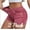 2PC Wine Juniors Shorts, variant on Juniors Y2K Shorts Athletic Casual Seamless Waistband Stretchy Comfortable Mid Rise Jean Like Shorts
