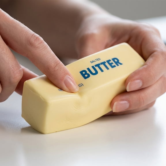 Slow Rebound Cute Butter Squeeze Stress Balls, 2026 New Squeeze Ball Realistic Butter Stick Soft Squeeze Toys, Upgrade Stress Relief Fidget Toys Wet Slow Rebound Stress Relief Toy