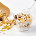 JOLLY CHEF Disposable Plastic Dessert Cups with Spoons,Reusable