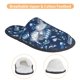 thumbnail image 3 of Balery Blue Bus Pantuflas de Casa de Felpa Silenciosas con Diseño Estampado, Zapatillas Cómodas Antideslizantes de Algodón para Interior-Large, 3 of 8