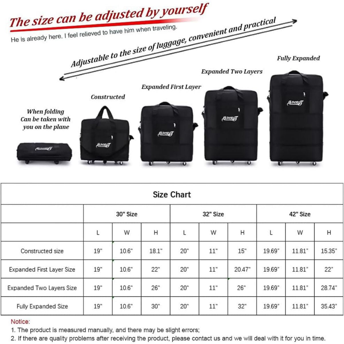 LUVCMFT Expandable Duffle Bag, Foldable Luggage, 30'' Rolling Duffle Bag with Universal Wheels, Large Capacity for Women Men, Waterproof Lightweight Traveling Oxford Suitcase, Camo