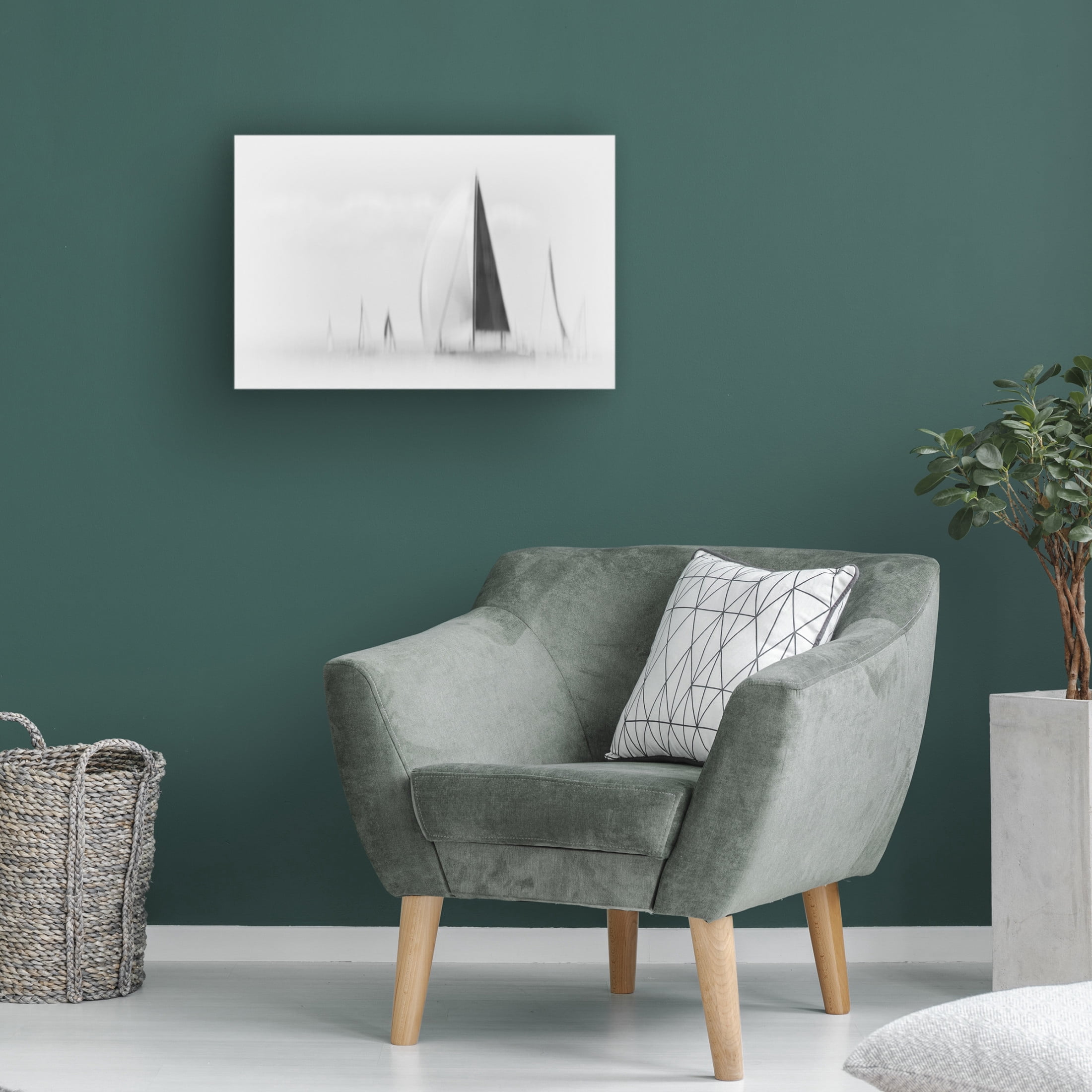 Canvas Wall Art - Tamara Brneli? 'Sailing With Dreams' Wall Art for Living Room, Bedroom, or Office D?cor by Trademark Fine Art - 24 x 16 Inches