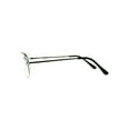 thumbnail image 3 of Mens Metal Rim Classic Rectangular Bifocal Reading Eye Glasses Silver 1.5, 3 of 4