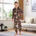 thumbnail image 6 of FORMRS Onesies Pajama for Adults Unisex Hoodie Winter Jumpsuit One Piece Sleepwear, Sizes S-2XL, Chocolate Cakes, 6 of 7