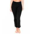 thumbnail image 4 of Tummy Control High Waist Wide Lounge or Activewear Yoga Leggings Pants 2 Pack, 4 of 5