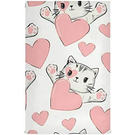 

Bestwell 1pcs Valentine s Day Love Heart Kitchen Towel Super Soft Absorbent Hand Towel Tea Towel Home Restaurant Tableware Cleaning Rag for Kitchen Hotel Beach Bathroom Gym etc.