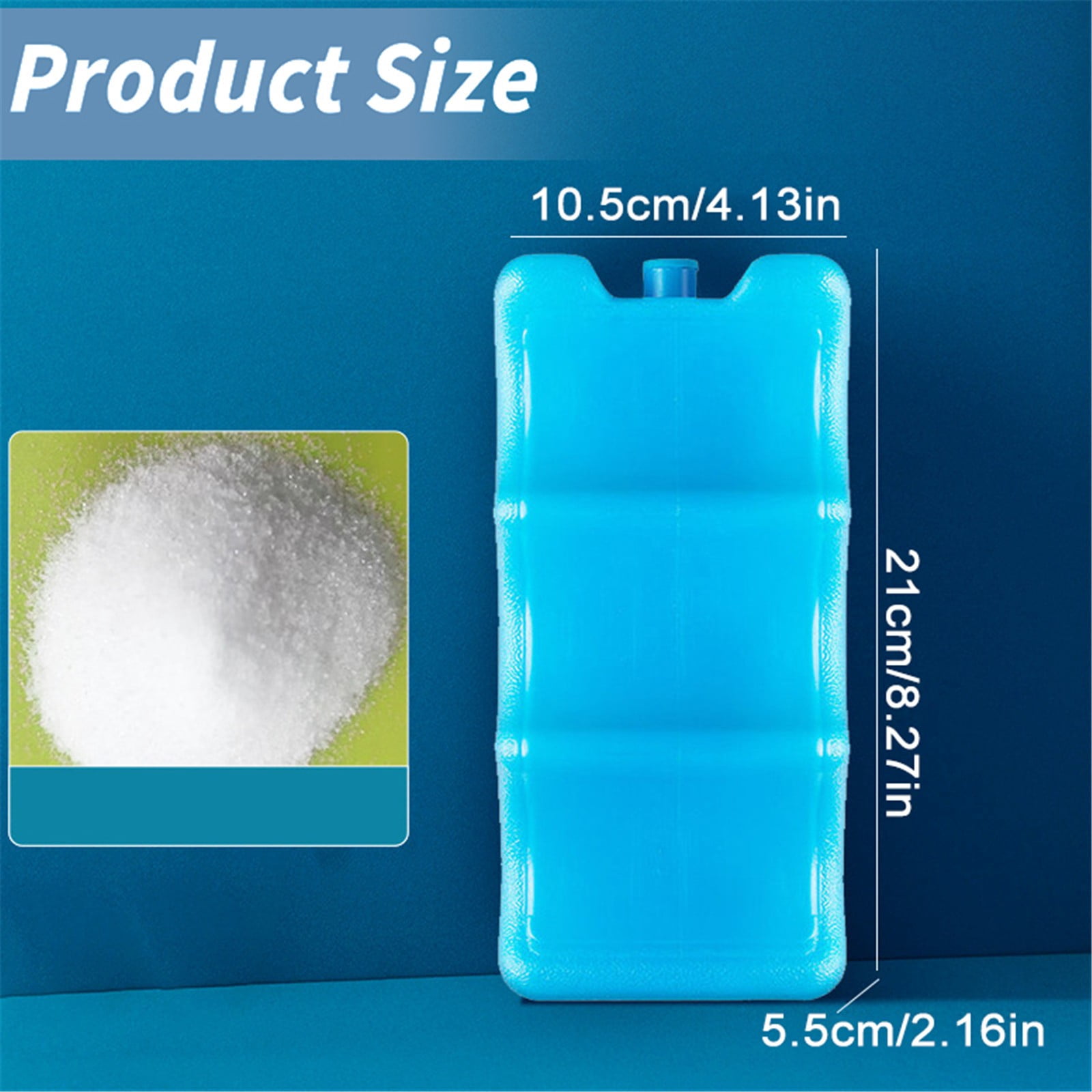 Ice Box for Cooler Fan, Cold Pack Transportation Fresh Keeping Ice Plate - Ice Box with Internal Ice Water Injection Required, Kitchen Ice Grid (A1*3)