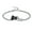 Black, variant on 18-24cm Adjustable Rose Flower Urn Locket Funeral Urn Bracelet for Pet Human Ashes Holder Stainless Steel Chain Link Women's Bracelet Cremation Jewellery Urn Bracelet for Ashes