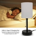 thumbnail image 5 of Table Lamp for Bedroom, Bedside Lamps for Nightstand, Desk Reading Lamp for Kids Room Living Room Office Dorm, 5 of 8