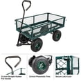 thumbnail image 4 of Pure Garden Wagon Cart with 650lb Capacity and Removable Sides (Green), 4 of 6