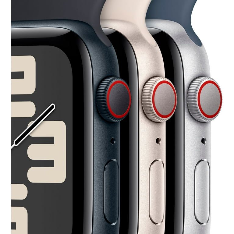 Apple, Apple Watch SE 2, 44 mm, Midnight Aluminum, Blue Sport Band