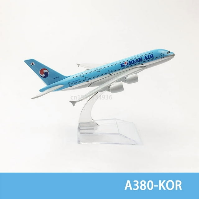 6Inch 15CM A380 A350 A330 A320 Concorde Diecast Airplane Model For Gift Collection,A380 KOR