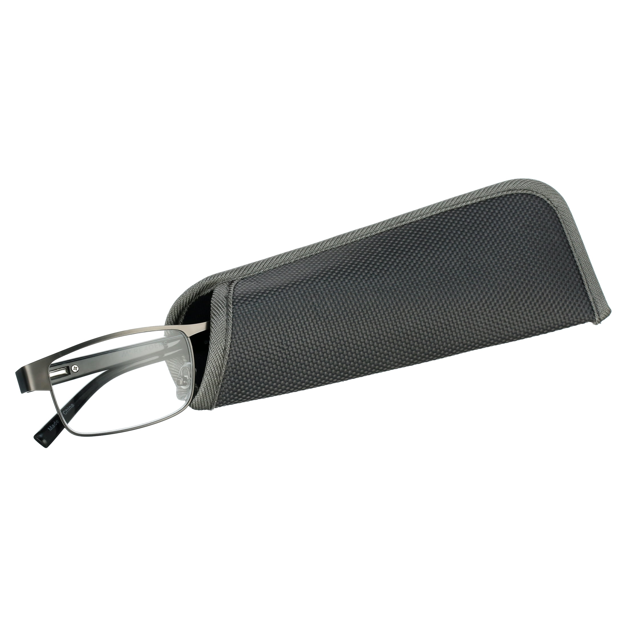 M Readers Birch +1.00 Reading Glasses, Gunmetal (7 Powers Available)