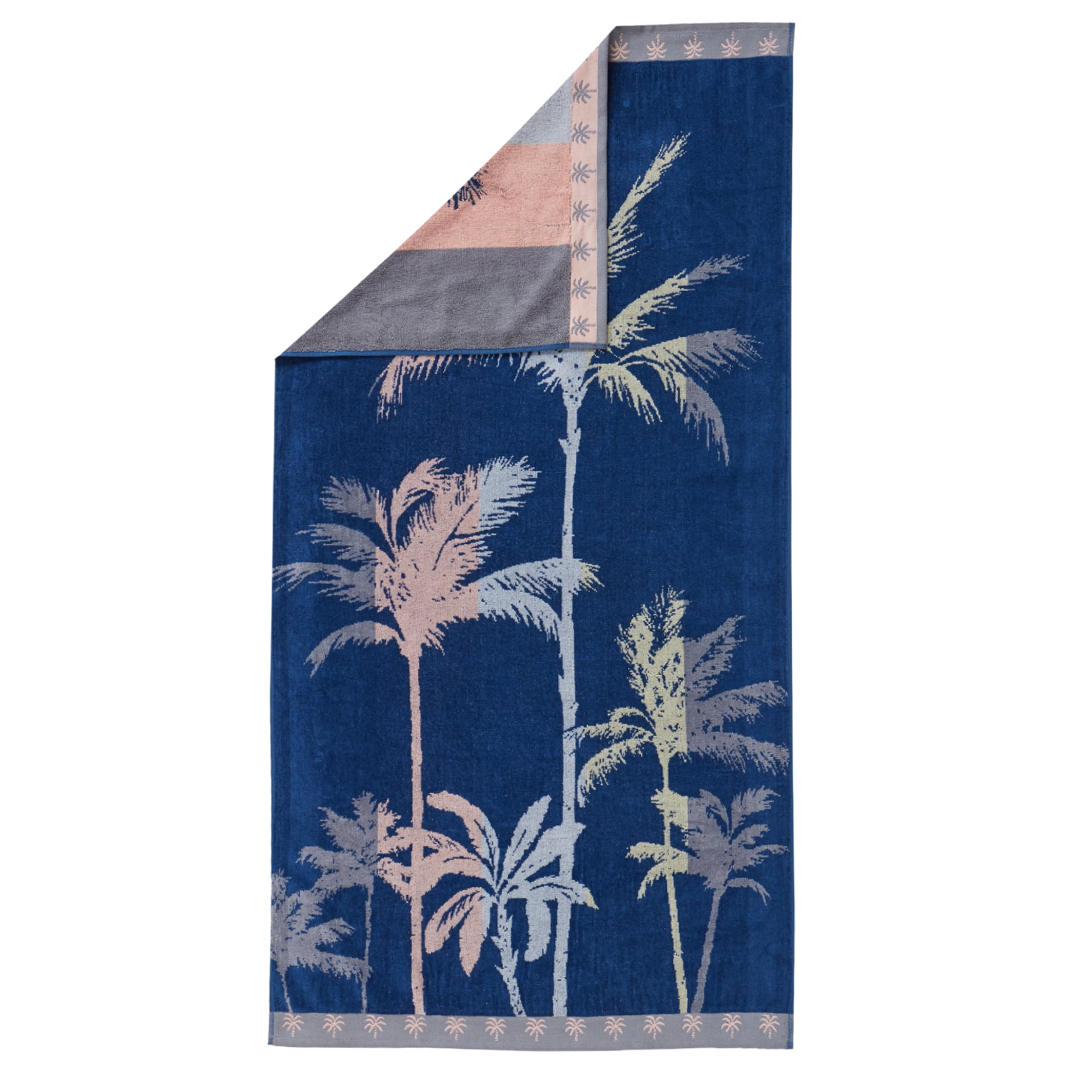 Great Bay Home Oversized Plush Jacquard Beach Towel