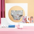 thumbnail image 6 of Aosijia 6pcs/lot Baby Kids Girl Panties Casual Simple Cartoon Printed Triangle Underwear Clothes, 6 of 6