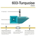 thumbnail image 2 of MR Direct 603 Taupe Vessel Sink Ensemble with a Brushed Nickel finish 721 faucet, pop-up drain, and sink ring., 2 of 7