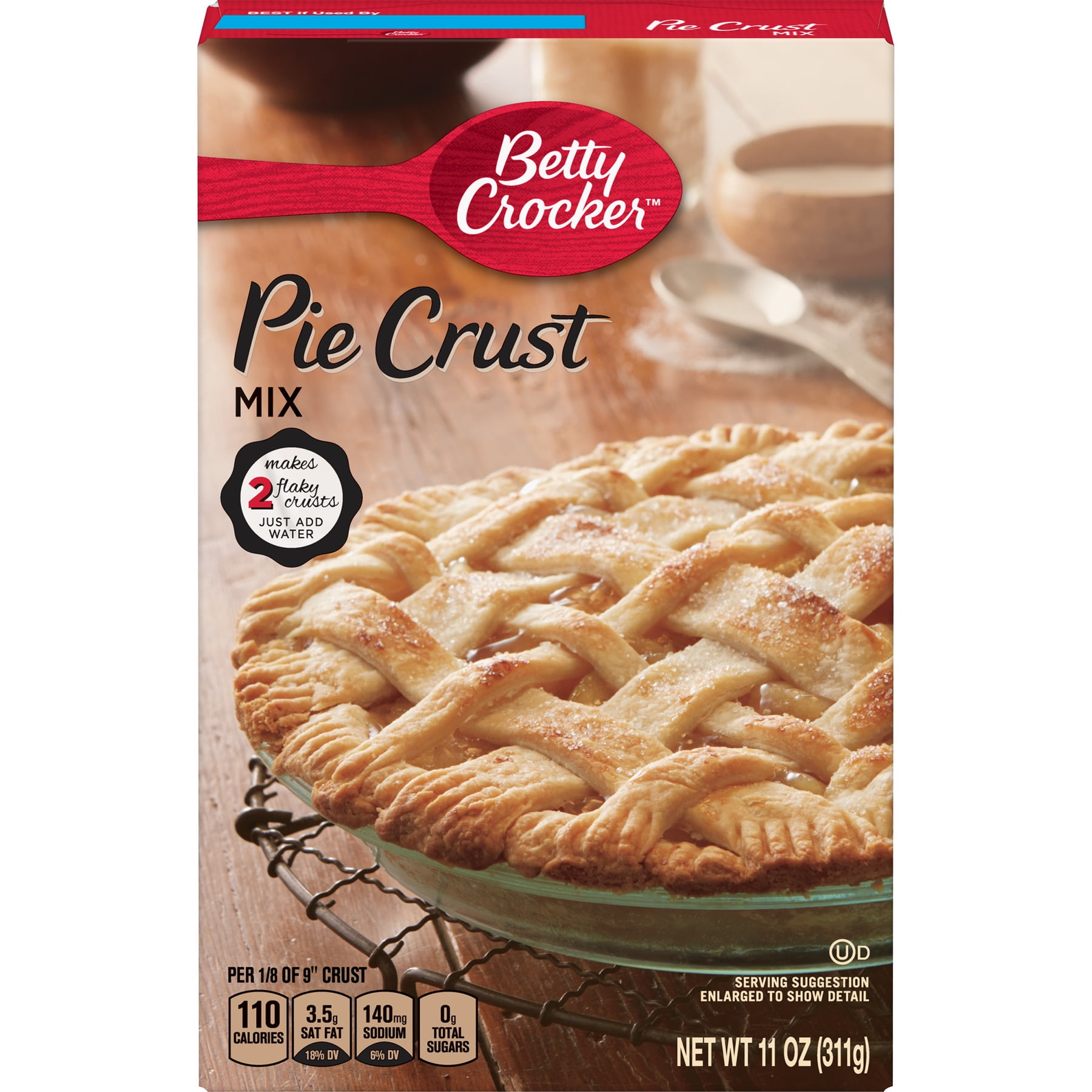 Betty Crocker Pie Crust Mix, 11 oz Box
