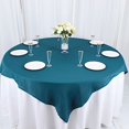 thumbnail image 3 of BalsaCircle 6 Pieces 54" x 54" Peacock Teal Square Polyester Tablecloths Table Cover Linens, 3 of 8