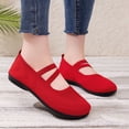 thumbnail image 5 of Willtoo Ballet Flats Shoes for Women Foldable Round Toe Orthopedic Shoes Knit Fabric, Arch Support, Massage Bumps Insoles, Rubber Soles, Elastic Band, Comfortable Dressy Casual, 5 of 5