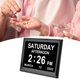 thumbnail image 1 of Reloj Con Calendario Digital De 8 Pulgadas, Reloj Electrónico Con Atenuación Automática De 100-240 V, Multifunción Para Personas Mayores, 1 of 7