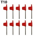 thumbnail image 6 of 10× Small Torx Screwdriver T Wrench Red Flag Type Spanner Key Screwdriver T5-T20,T6, 6 of 7
