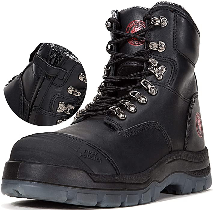 Rock Rooster Footwear - ROCKROOSTER Work Boots for Men,8 inch,YKK