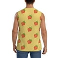 thumbnail image 4 of Balery Hand Drawn Strawberry Men's Sleeveless Muscle Shirts Workout Tank Top, Moisture Wicking, Odor Protection-Small, 4 of 8