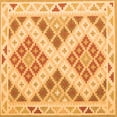 thumbnail image 1 of Ahgly Company Indoor Square Southwestern Orange Country Area Rugs, 6' Square, 1 of 1