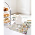 thumbnail image 4 of Easter Kitchen Dish Towels for Drying Dishes Set of 4, Spring Watercolor Bunny Eggs Flowers Wood Grain Waffle Weave Microfiber Hand Tea Bathroom Towels Quick Dry & Absorbent Towel 12x12, 4 of 7