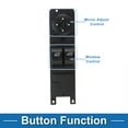 thumbnail image 3 of Interruptor de ventana eléctrica Unique Bargains No.CV6Z14529E Interruptor de control de ventana lateral frontal para Ford Focus 2012-2017 Negro, 3 of 7