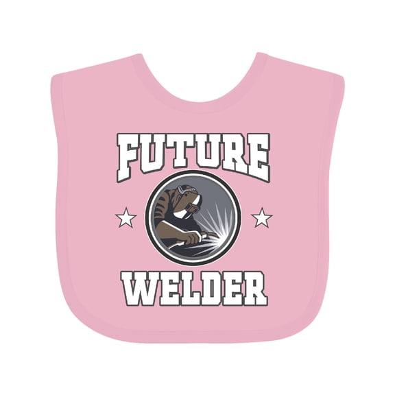 Inktastic Welding Future Welder Fabricator Boys or Girls Baby Bib