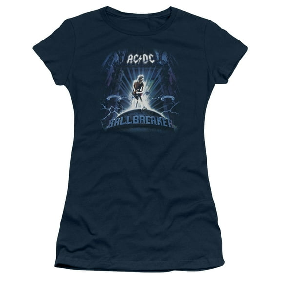 AC/DC Ballbreaker Junior Women's Sheer T-ShirtNavy