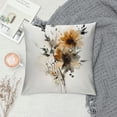 thumbnail image 2 of Autua Graphic Decorative Cotton Linen Throw Pillow Cover for Home Couch Living Room Bed Sofa, Hidden Zipper, 1PC 20x20in, 2 of 5