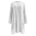 thumbnail image 5 of WILLBEST Fall Womens Tops Womens Winter Coat Loose Wool Jacket Long Sleeved with Pockets, 5 of 5