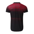 thumbnail image 6 of HIBRO Male Summer Casual Print Zipper Turn Down Collar Blouse Short Sleeve Tops Shirt Shorts Outfits, 6 of 9