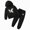A9-Black, variant on Girls 2Pcs Outfit Set Children Long Sleeved Hoodie Pants Cute Casual Set for 6-24 Months 2T 3T 4T 5T 6T Children Yellow,7-8 Years