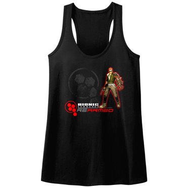 Bionic Commando Arcade Video Game Mechanical Robot Rearmed Womens Tank Top Tee