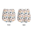thumbnail image 3 of Susaid Dogs Pug Print Women's High Waisted Running Shorts Quick Dry Athletic Gym Track Workout Shorts Zip Pocket-XX-Large, 3 of 7