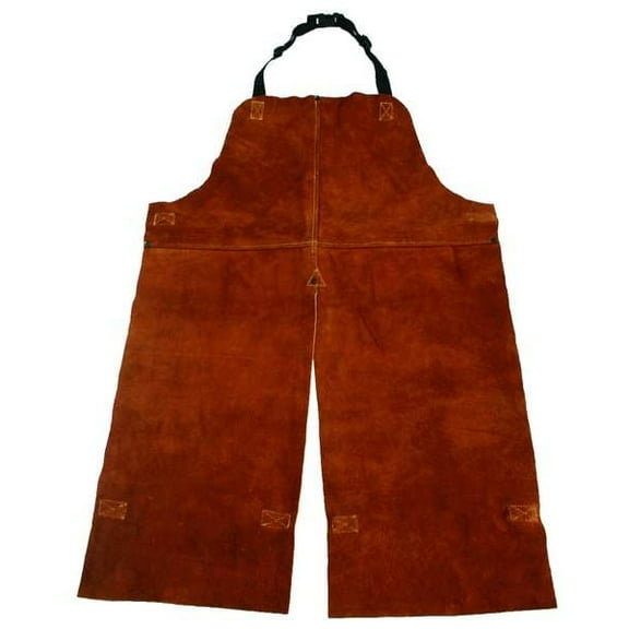 Condor Welding Apron, Leather, 48 in Length, Brown 4KXH5