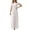A-White779, variant on Womens Solid Pleated Dress Loose Flowy Short Sleeve Round Neck Maxi Dress Stretchy Minimalist Casual Dresses