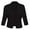 Black, variant on Women's 3/4 Sleeve Lightweight Cropped Cardigan Sweaters Open Front Short Shrugs for Dresses White, S