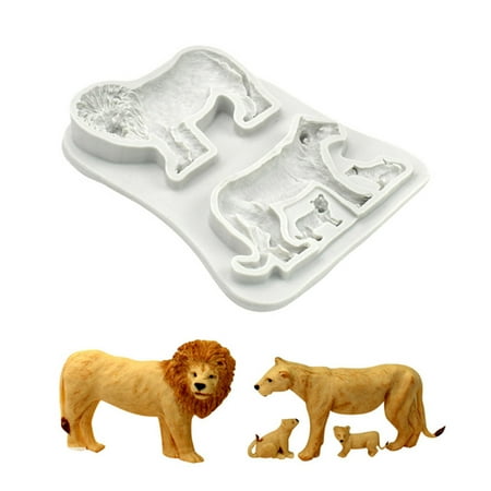 

Jungle Animal Silicone Rubber Flexible Food Safe Mould Clay Resin Ceramics Candy